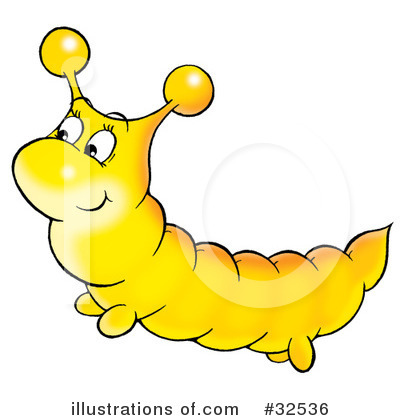 Royalty-Free (RF) Caterpillar Clipart Illustration by Alex Bannykh - Stock Sample #32536