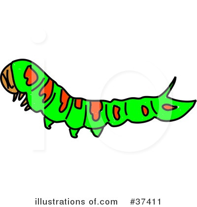 Royalty-Free (RF) Caterpillar Clipart Illustration by Prawny - Stock Sample #37411