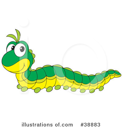 Royalty-Free (RF) Caterpillar Clipart Illustration by Alex Bannykh - Stock Sample #38883