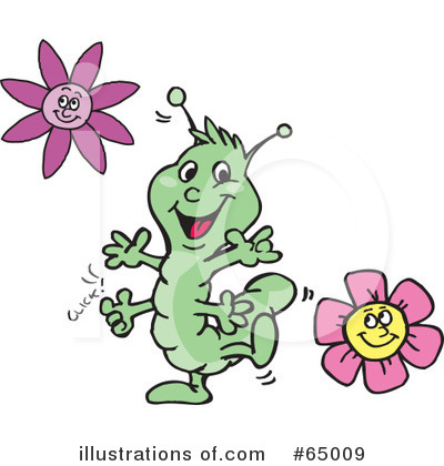 Royalty-Free (RF) Caterpillar Clipart Illustration by Dennis Holmes Designs - Stock Sample #65009