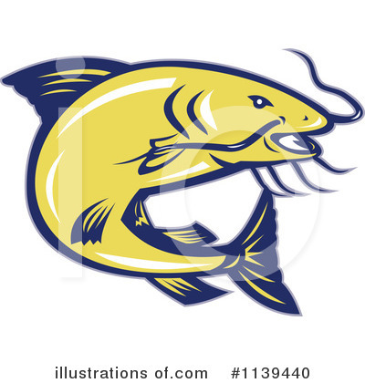 Royalty-Free (RF) Catfish Clipart Illustration by patrimonio - Stock Sample #1139440
