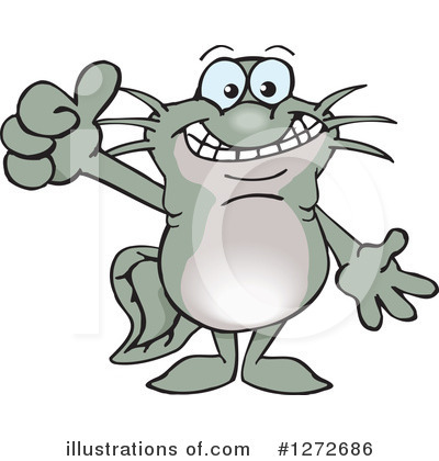 Royalty-Free (RF) Catfish Clipart Illustration by Dennis Holmes Designs - Stock Sample #1272686