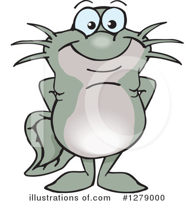 Catfish Clipart #1279000 by Dennis Holmes Designs
