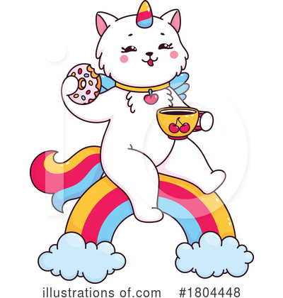 Royalty-Free (RF) Caticorn Clipart Illustration by Vector Tradition SM - Stock Sample #1804448
