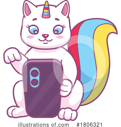 Royalty-Free (RF) Caticorn Clipart Illustration by Vector Tradition SM - Stock Sample #1806321