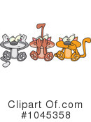 Cats Clipart #1045358 by toonaday
