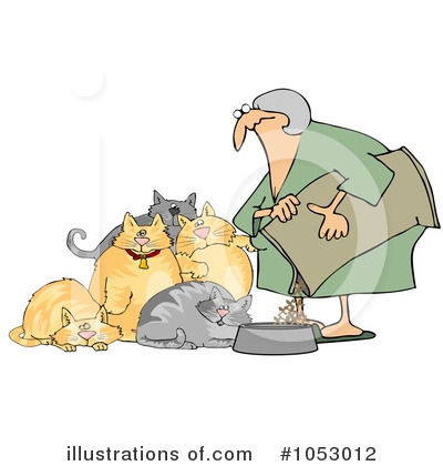 Royalty-Free (RF) Cats Clipart Illustration by djart - Stock Sample #1053012