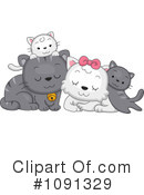 Cats Clipart #1091329 by BNP Design Studio