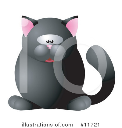 Black Cat Clipart #11721 by AtStockIllustration
