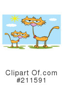 Cats Clipart #211591 by Hit Toon