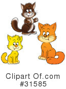 Cats Clipart #31585 by Alex Bannykh