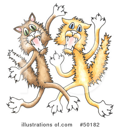 Royalty-Free (RF) Cats Clipart Illustration by C Charley-Franzwa - Stock Sample #50182