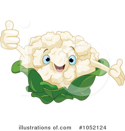 Royalty-Free (RF) Cauliflower Clipart Illustration by Pushkin - Stock Sample #1052124