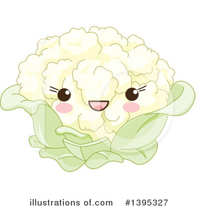 Royalty-Free (RF) Cauliflower Clipart Illustration by Pushkin - Stock Sample #1395327