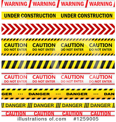 Caution Tape Clipart #1259005 by Vector Tradition SM
