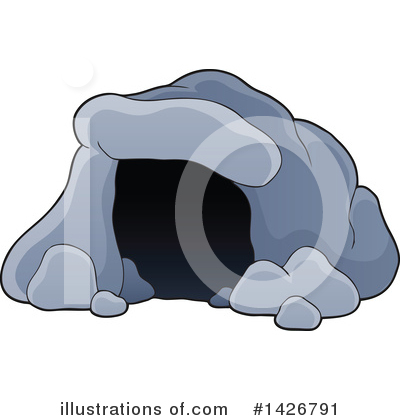 Royalty-Free (RF) Cave Clipart Illustration by visekart - Stock Sample #1426791