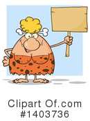 Cave Woman Clipart #1403736 by Hit Toon