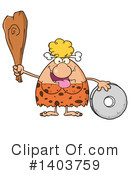 Cave Woman Clipart #1403759 by Hit Toon