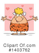 Cave Woman Clipart #1403762 by Hit Toon
