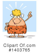 Cave Woman Clipart #1403765 by Hit Toon