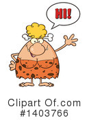 Cave Woman Clipart #1403766 by Hit Toon