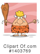 Cave Woman Clipart #1403769 by Hit Toon