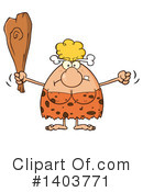 Cave Woman Clipart #1403771 by Hit Toon