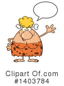 Cave Woman Clipart #1403784 by Hit Toon