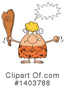 Cave Woman Clipart #1403788 by Hit Toon