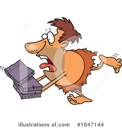 Royalty-Free (RF) Caveman Clipart Illustration by toonaday - Stock Sample #1047144