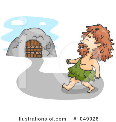 Royalty-Free (RF) Caveman Clipart Illustration by BNP Design Studio - Stock Sample #1049928