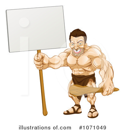 Royalty-Free (RF) Caveman Clipart Illustration by AtStockIllustration - Stock Sample #1071049