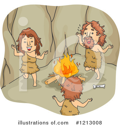 Royalty-Free (RF) Caveman Clipart Illustration by BNP Design Studio - Stock Sample #1213008