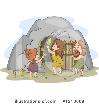Royalty-Free (RF) Caveman Clipart Illustration by BNP Design Studio - Stock Sample #1213009