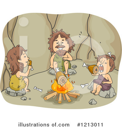 Royalty-Free (RF) Caveman Clipart Illustration by BNP Design Studio - Stock Sample #1213011