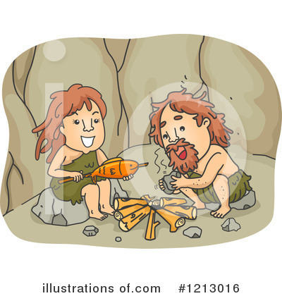 Royalty-Free (RF) Caveman Clipart Illustration by BNP Design Studio - Stock Sample #1213016