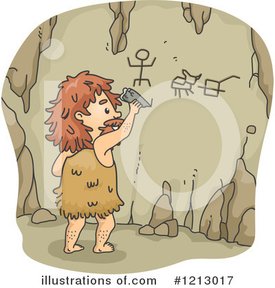 Royalty-Free (RF) Caveman Clipart Illustration by BNP Design Studio - Stock Sample #1213017
