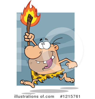 Royalty-Free (RF) Caveman Clipart Illustration by Hit Toon - Stock Sample #1215761