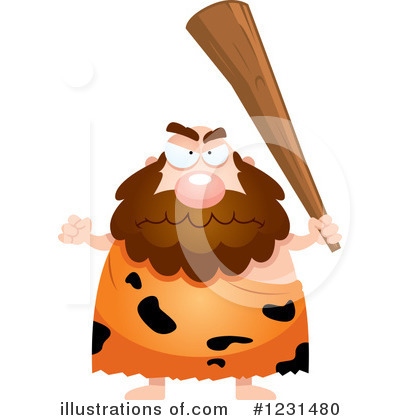 Royalty-Free (RF) Caveman Clipart Illustration by Cory Thoman - Stock Sample #1231480