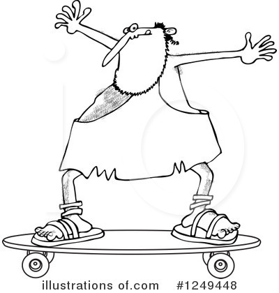 Skateboarding Clipart #1249448 by djart