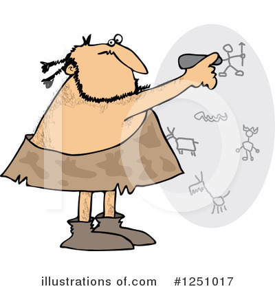 Royalty-Free (RF) Caveman Clipart Illustration by djart - Stock Sample #1251017