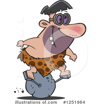Royalty-Free (RF) Caveman Clipart Illustration by toonaday - Stock Sample #1251964