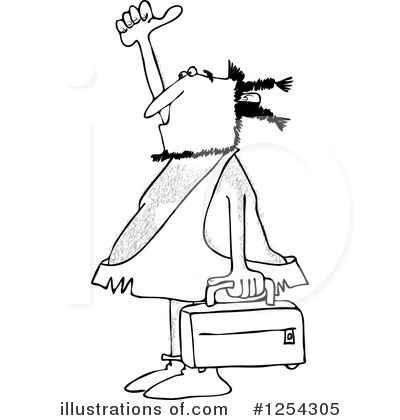 Hitchhiking Clipart #1254305 by djart