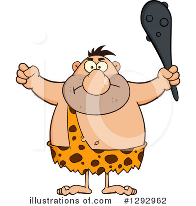 Royalty-Free (RF) Caveman Clipart Illustration by Hit Toon - Stock Sample #1292962