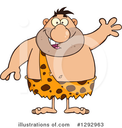 Royalty-Free (RF) Caveman Clipart Illustration by Hit Toon - Stock Sample #1292963