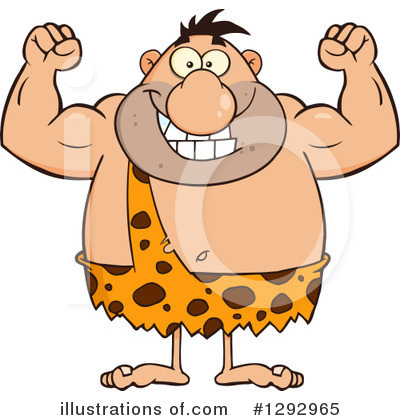 Royalty-Free (RF) Caveman Clipart Illustration by Hit Toon - Stock Sample #1292965
