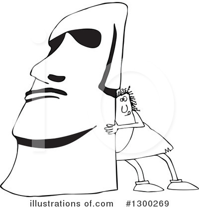 Royalty-Free (RF) Caveman Clipart Illustration by djart - Stock Sample #1300269