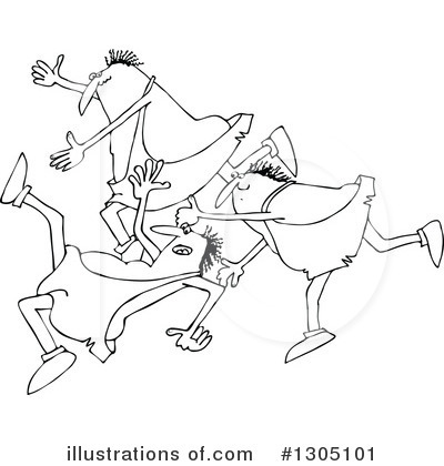 Royalty-Free (RF) Caveman Clipart Illustration by djart - Stock Sample #1305101