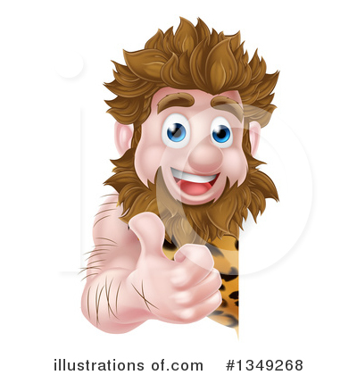 Royalty-Free (RF) Caveman Clipart Illustration by AtStockIllustration - Stock Sample #1349268