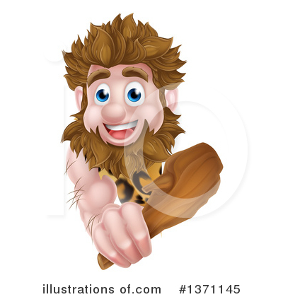 Royalty-Free (RF) Caveman Clipart Illustration by AtStockIllustration - Stock Sample #1371145